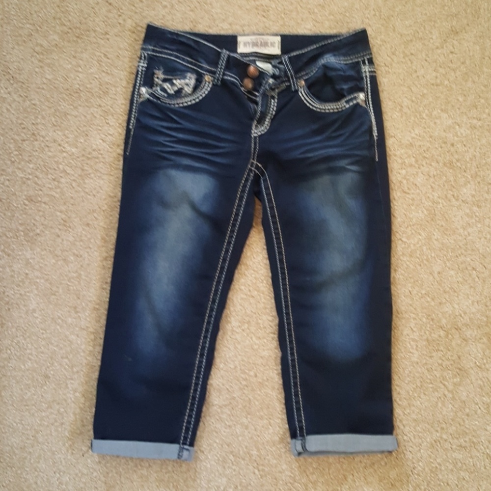 Denim capris